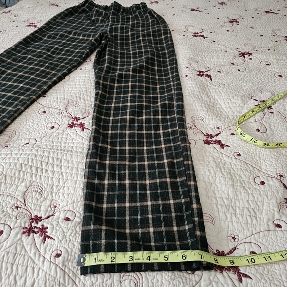 Brandy Melville Plaid Soft Flannel Pants Straightleg Womens - Picture 10 of 13